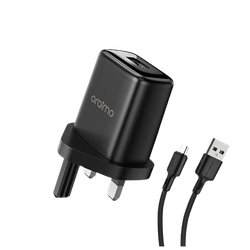 Oraimo OCW-U66S+M53 Micro USB Charger UK - Black